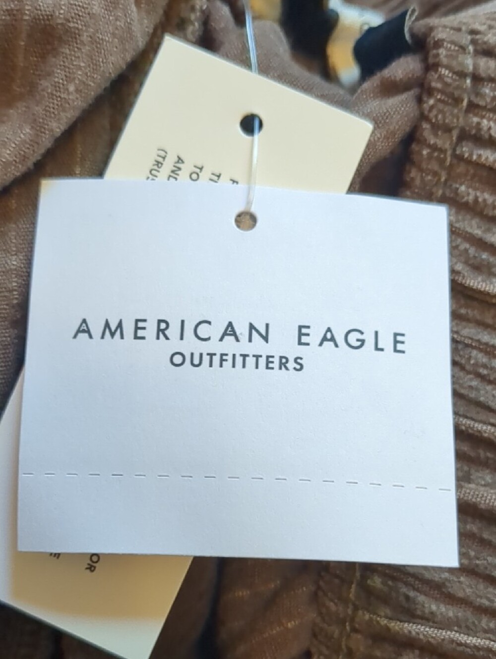 American Eagle Outfitters Wide-Leg Brown Corduroy Pants - Picture 7 of 7